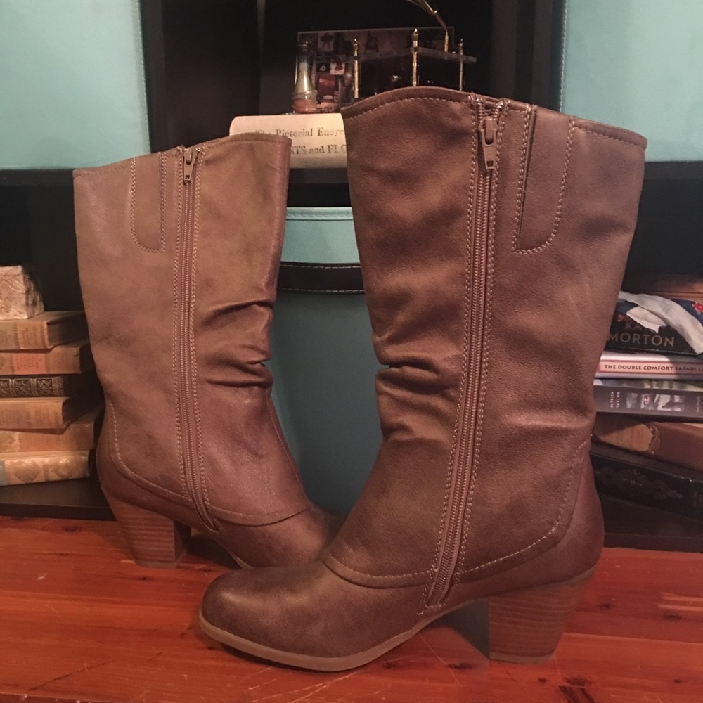 Brown Boots with Heel